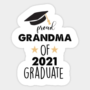 proud grandma of 2021 graduate Sticker